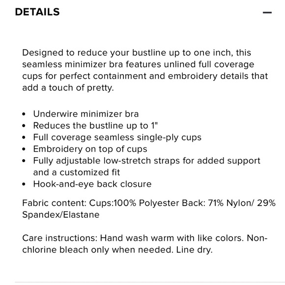 Wacoal Slimline Seamless Minimizer Bra - Picture 8 of 8